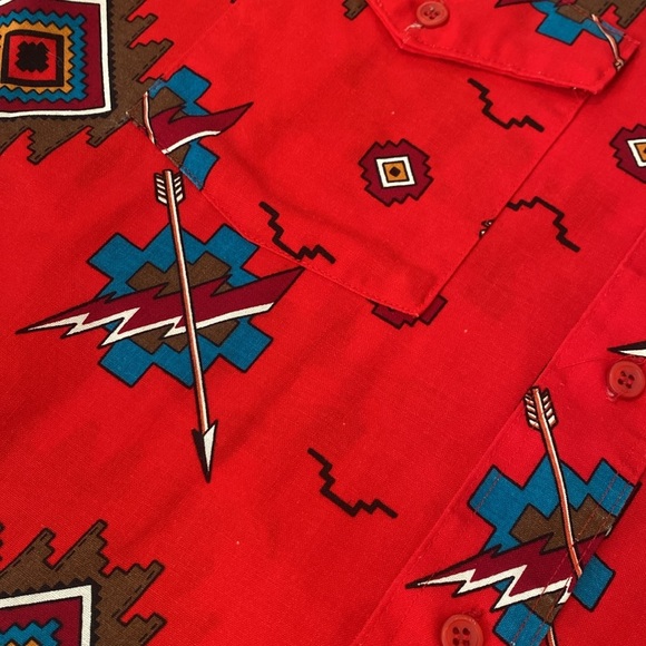 Vtg WRANGLER Cowboy Cut Button Down Shirt 16 1/2 -36 X-Long Tails Single Stitch - Picture 8 of 8